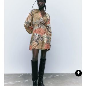 Zara printed dress